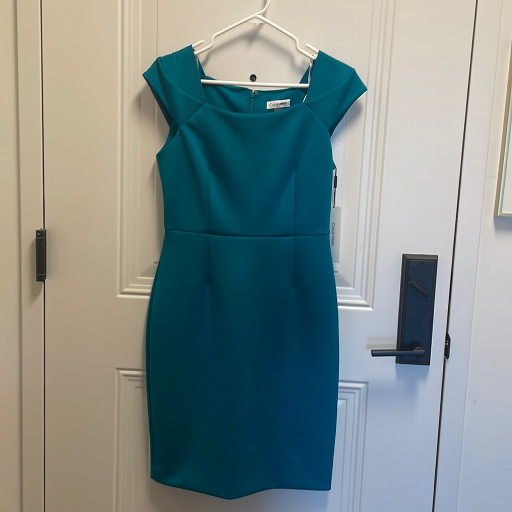 Teal Calvin Klein Dress